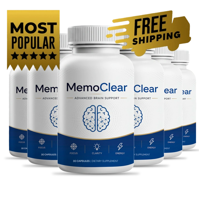 MemoClear 6-bottle best value 180-day supply — biggest discount with free US shipping and 5 free bonuses